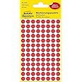 Avery 32-301 Dots/Circle Labels - Red (Diameter 8 mm, 70 Labels per Sheet, 560 Labels Total)