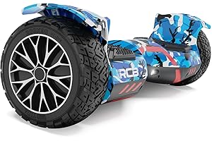 RCB Hoverboard Tout-Terrain 8,5 Pouces – Gyropode avec LED, Batterie 4Ah Puissante, Double Moteur, Self Balance Scooter pour Enfants, Adolescents & Adultes
