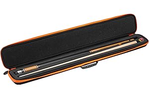 Casemaster Parallax Billiard/Pool Cue Case 600D Oxford Heavyweight Polyester Fabric and Padded Interior, Holds 1 Complete 2-Piece Cue (1 Butt/1 Shaft)