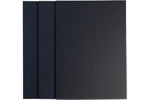 JP-JORPAY Cartón Pluma de 5 mm de Grosor- Foam-Papeleria Cartón-Carton Pluma A3-3 unidades (Negro, A3 (47x29,7)