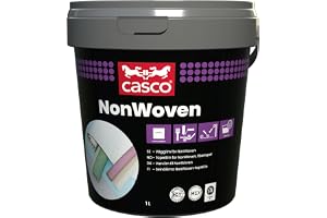CASCO - Vägglim non-woven - Casco NonWoven - Vit - 1L | För non-woven, pappers- och glasfibertapeter - Appliceras direkt på v