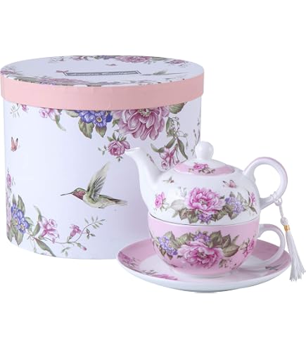 Set Da Tè Gufo Con Infusore Gilde - 3 Pezzi, Tazza Con Gufo E Albero, Regalo Originale Per Amanti Del Tè - 6