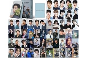 YAZGAN 55pcs Bangtan Boys Lomo Tarjetas Monocroma Bts 2024 Fotocards Nuevo Álbum Bangtan Boys Box Cards Pack Regalo para Ejército Fans