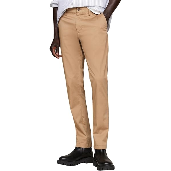 こーぺっく Tommy Hilfiger Męskie spodnie chino Bleecker z nadrukiem chino