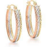 Boucles D'oreilles Carissima Gold - Or 9 Carats 375/1000 Avec Diamant - Style élégant Et Intemporel