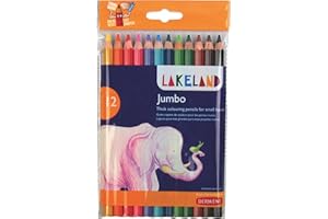 Derwent33326 Lakeland Jumbo kolorowe kredki, wielokolorowe, zestaw 12 szt.