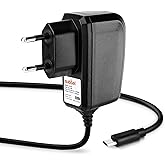 subtel, 5V Ladegerät kompatibel mit Nintendo Classic Mini NES/SNES Netzteil Micro USB Stecker 1A / 1000mA Stromkabel 1.1m Lad