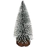Mopec Albero di Natale piccolo 16 cm con base in legno, verde, taglia unica
