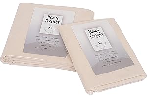 HOMY TEXTILES Cotton Calico Fabric by The Metre UK Seller, Medium Weight, 167 cm (66 inches) Wide Unbleached Natural Cream Colour Material Fabric- Metre (2 Meters)