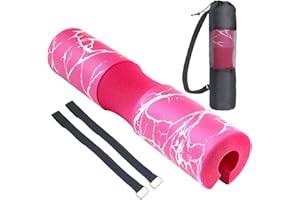 Dickplay Barbell Pad Squat Pad Comfy Extra Thick Foam Padding for Hip Thrusts Gym Fitness Work Out Heavy Duty Weightlifting Comfortable Squats Lunges Glute Bridges Fit Standard and Olympic Bars