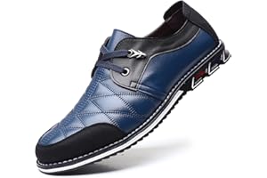 COSIDRAM Mens Casual Shoes Sneakers Lace up Loafers Comfort Fashion Walking Flat Formal Mocassins Business Office Dress