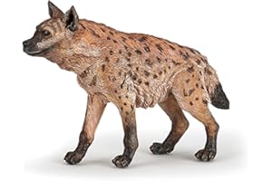 Papo - HYÈNE - Figurita de Animales Salvajes - de 3 años - Vida Salvaje - Pintado a Mano - Estimula la imaginación y el Aprendizaje - Dimensiones : 9 x 2 x 5.5cm - Juguete Educativo - Idea de Regalo