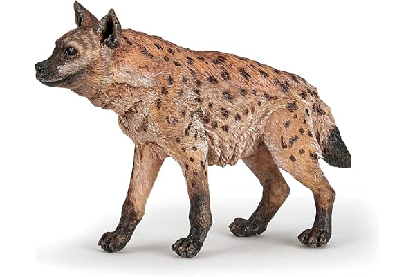 Papo - Figurine Hyène Détaillée jouet enfant - 3 ans + - Collection La Vie Sauvage - Jeu éducatif animaux et imagination - idée cadeau jouet fille garçon - 9 cm x 2 cm x 5.5 cm
