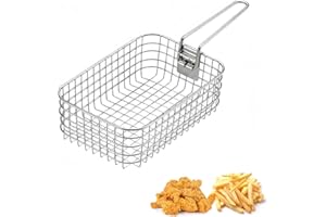 CAMPING MOON Campingmoon Stainless Steel Deep Fryer Basket Multifunctional Frying Pan Frying Pot With Handle for Camping Mess Tin Lunch Box