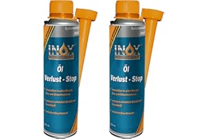 INOX-LIQUIDSYSTEMS INOX® Öl Verlust Stop Additiv, 2 x 250 ml - Öl-Zusatz verhindert Ölleck im Motor, für alle KFZ Motoren