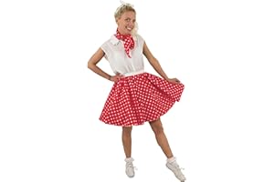 I LOVE FANCY DRESS LTD ILoveFancyDress®, abito per donna, Polka e Rock ‘n Roll, disponibile in 10 diversi colori e 2 diverse misure. La gonna è lunga circa 43 cm, ideale per eventi di qualsiasi tipo, all’insegna del ballo