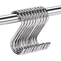 WEERSTONE Lot De 20 Crochets En S En Métal Robuste En Forme De S Pour