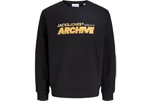 JACK & JONES Jjbrat Sweat Crew Neck, svart, XL