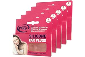 HUSH PLUGZ Hush 7 Pairs Plugz Silicone Earplugs - Pack of 7 (5 Packs)