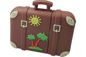 Ulticool - Maleta Retro Vintage Sol y Palmera Viajar 16 GB - Travel Suitcase - Memoria Almacenamiento de Datos – Dia del Padre - para Papá/Hombre/Él - USB Flash Pen Drive - Diseño único y Original