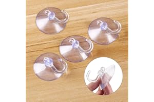 CYUaoao Weihnachten Saugnapf für Lichterkette 40 Stück Saugnapf Haken Extra Stark Saugnapfhalter mit Haken Saugnäpfe mit Haken 40mm Ohne Bohren Saughaken aus Gummi für Küche Zimmer Fenster Deko