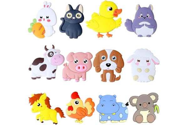 Tadpolez 12 Pièces Magnet Frigo Enfant,Aimant Enfant Educatif,Magnets Aimantés Enfants,Aimant Réfrigérateur Animaux,Magnet Frigo Mignonne,pour Réfrigérateur