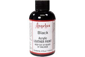 Angelus Colorante acrilico per pelle, 118 ml nero nero