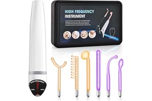 ‎IKLESTAR Hochfrequenzstab, iklestar Hochfrequenz Gerät Haare Kit mit Argon Neon Röhren, Professionelle Gesichts-Gerät für Hautpflege Home verwenden