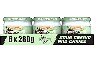 Doritos Sour Cream & Cool Chive Vegetarian Dip, Perfect for Sharing 280g (Case of 6)