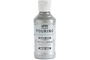 Pebeo Pouring Experiences 524625, Pittura Acrilica Premiscelata, 118 ml, Rame Metallico