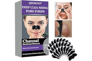 TRUUME 40 Stück Nosestripes Blackheads, Mitesser Strips, Nasenstrips für Männer, Mitesser-Streifen, Entfernen Mitesser und Unreinheiten, Black