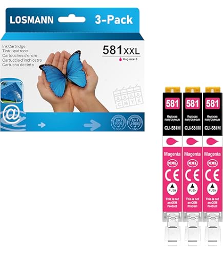 Pack 15 Cartouches D'encre Compatibles Canon PGI-580 CLI-581 XXL - Pour Imprimantes Pixma TS705, TS6350, TR8550, Etc.