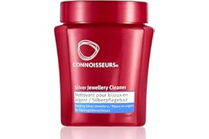 Connoisseurs Nettoyant pour Bijoux Argent | Solution 250ml Nettoyage Argent Sterling Polir Our Colliers, Bagues et Boucles d'oreilles