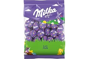 Milka - Petits Œufs en Chocolat de Pâques - Goût : Chocolat au Lait - Idée Cadeau - Chocolat à Offrir - 1 Sachet 350 g