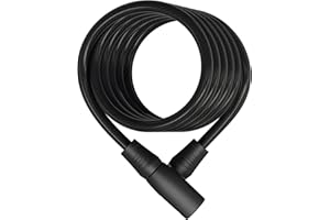 ABUS candado de cable en espiral Star 4508K/150 - Candado para bicicletas fabricado con cable en espiral de 8 mm de grosor - Nivel de seguridad 2