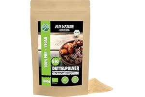 ‎ALPI NATURE Alpi Nature Dattelzucker BIO 1kg, Datteln bio gemahlen, Dattelpulver, Dattelsüße als Zuckerersatz