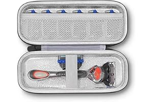 AONKE Duro Viaggio Caso Copertina coustodia per Gillette Fusion 5 e Fusion ProGlide Rasoio Umido da Uomo Portatile duro Custodie Impermeabile Per Rasoio Fusion 5 (grigio)
