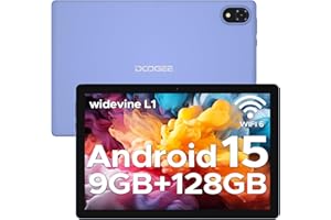 DOOGEE U10 Tablet Android 15 (2025), 9GB RAM + 128GB ROM Tablet 10 Pollici, Quad-Core Tablet in Offerta Bluetooth 5.0 | WiFi 6 | 5060mAh | 1280 * 800 | 8MP+5MP Tablet, TÜV Luce Blu Bassa - Viola