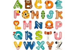 Mideer Large Magnetic Letters, Alphabet Magnets for Kids, ABC Magnets Refrigerator Magnets, ABC Learning for Toddlers, Kids Magnets for Fridge, Preschool Learning & Educational Toys for 3 Year Old