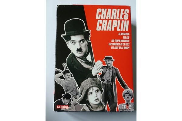 Coffret Chaplin : le dictateur ; les temps modernes ; la ruee vers l'or ; les feux de la rampe,