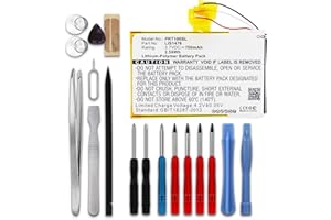 subtel, Batteria per Tablet compatibile con Sony PRS-T2, PRS-T1, PRS-T3, PRS-T3S (3.7V, 700mAh) + Set di attrezzi