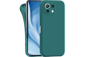 MyGadget Funda para Xiaomi Mi 11 Lite 5G en Silicona TPU - Carcasa Slim & Flexible - Case Resistente Antigolpes y Anti choques - Ultra Protectora Verde Oliva