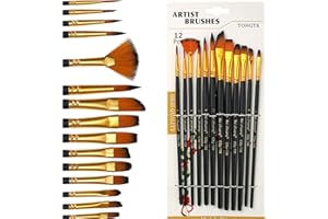 EHOMIIII Ensemble de pinceaux de maquillage pour enfants : ensemble de 12 pinceaux de maquillage pour enfants - Poils synthétiques doux, pour carnaval, Halloween, théâtre, carnaval, fêtes - Sûr et amusant à