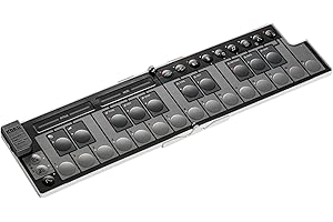 Korg nanoKEY Fold - Foldable 25 Key MIDI Keyboard Controller with USB-C and TRS-MIDI - White