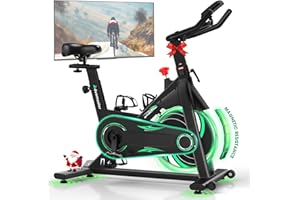 ‎ADVAMSOLER Heimtrainer Fahrrad mit App, Advamsoler Leises Hometrainer Fahrrad mit Magnetwiderstand, LCD Display & Tablet-Halter für Zuhause, Indoor Kardio Training Spinning Bike, Bis 160KG