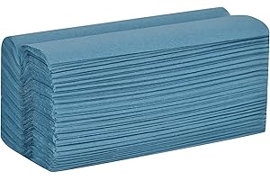 Interfold Z-Fold Paper Hand Towels | Blue | 1-Ply | CarebyMail Healthcare (3 Sleeves - 750 Hand Towels)