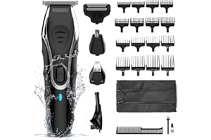 Wahl Aqua Blade 10 in 1 Multigroomer, Eyebrow Attachment, Beard Trimmers, Body Trimmers, Men’s Beard Trimmer, Stubble Trimming, Body Shaving, Face Grooming, Fully Washable