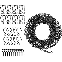 10 Catene Per Appendere Piante Con Ganci A S - In Lega Di Zinco, Regolabili, Per Fioriere, Mangiatoie E Lanterne, 25 Cm - 5
