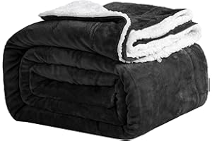 Good Nite Coperta Plaid 200x230 cm da letto in Flanella Sherpa Blanket,leggera,tinta unita,per divano