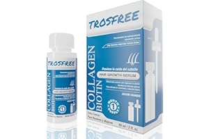 TROSFREE: Serum Capilar Crece Pelo Hombre y Mujer 60 ml - Tratamiento Anticaida Cabello Mujer y Hombre - Veganic Aceite Pelo Crecimiento para Acelerar Crecimiento Pelo - Serum Cuero Cabelludo